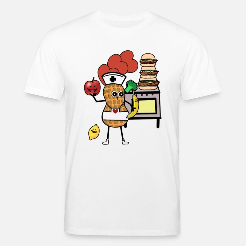 Herd kochen gesund Kochen Krankenschwester - Stanley/Stella Unisex Bio-T-Shirt CREATOR  - Weiß