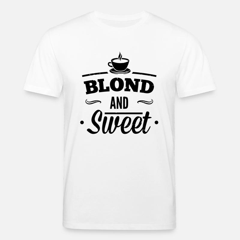 Blond und Süß Kaffee 1 - Stanley/Stella Unisex Bio-T-Shirt CREATOR  - Weiß
