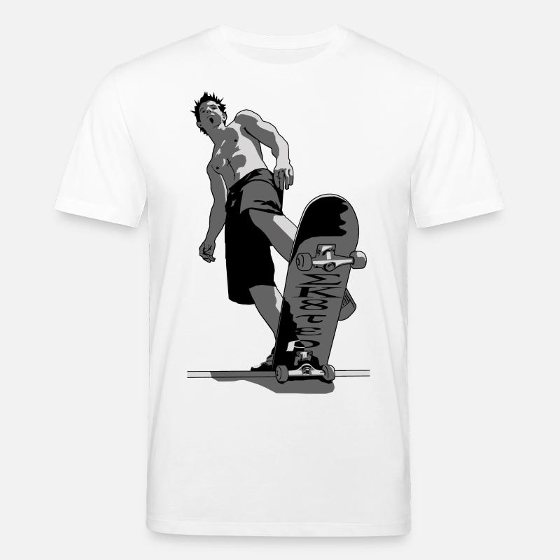 skate 03 - Stanley/Stella Unisex Bio-T-Shirt CREATOR  - Weiß