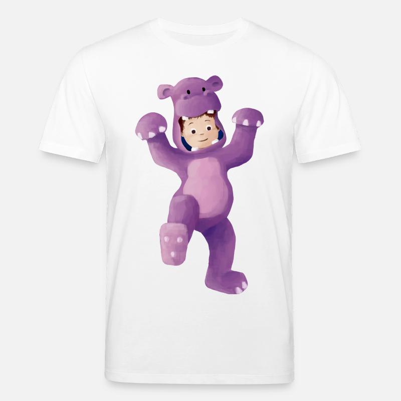 Junge als Nilpferd verkleidet - Stanley/Stella Unisex Bio-T-Shirt CREATOR  - Weiß