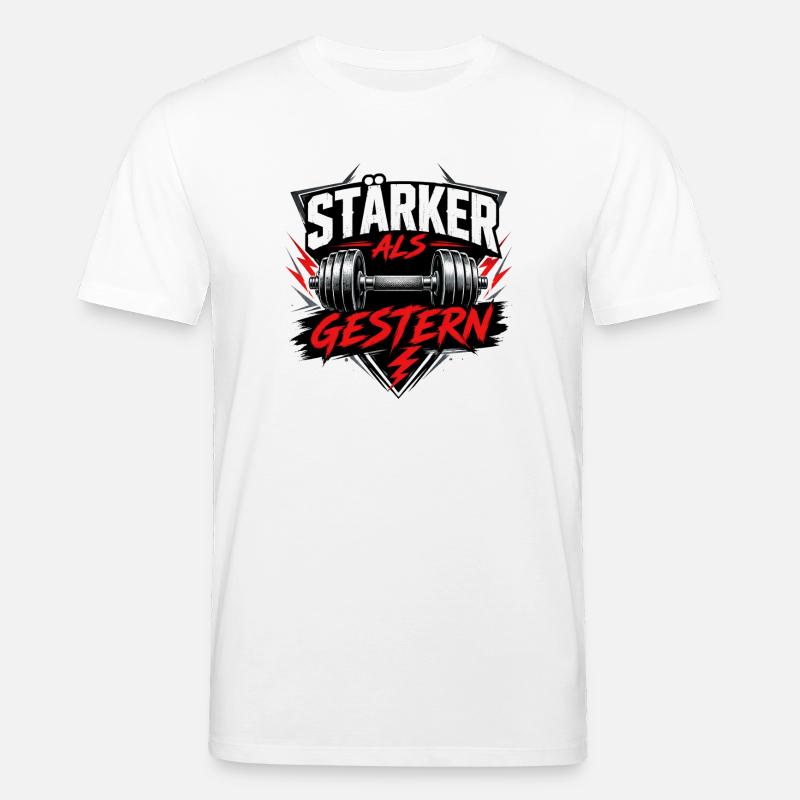 Stärker als gestern - Stanley/Stella Unisex Bio-T-Shirt CREATOR - Weiß