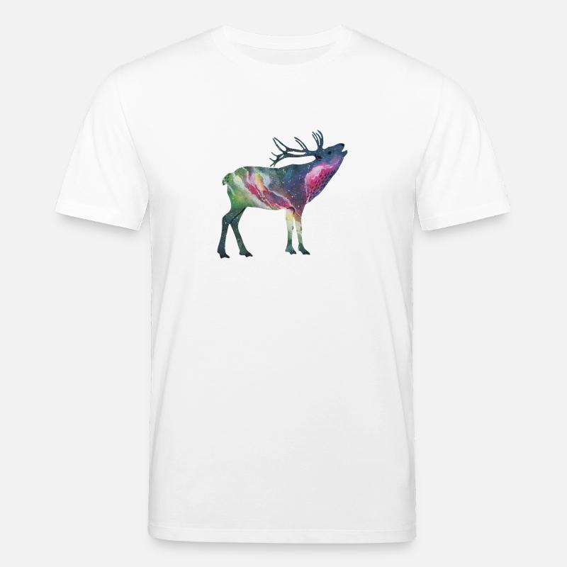 Space Hirsch - Stanley/Stella Unisex Bio-T-Shirt CREATOR  - Weiß