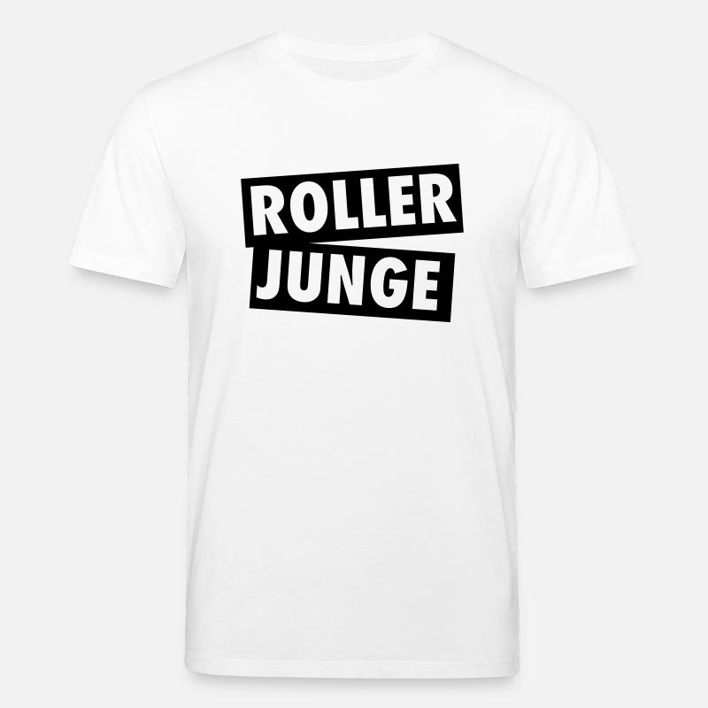ROLLER JUNGE - Stanley/Stella Unisex Bio-T-Shirt CREATOR  - Weiß