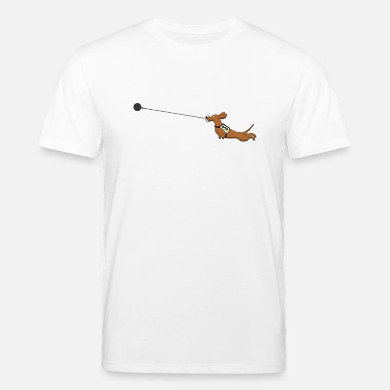 Hammerwurf Dackel - Stanley/Stella Unisex Bio-T-Shirt CREATOR  - Weiß