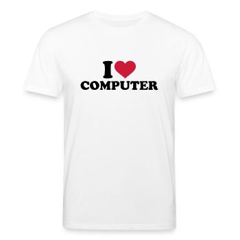 Computer - Stanley/Stella Unisex Bio-T-Shirt CREATOR  - Weiß - Vorne - Alina (178cm) & Michal (187cm)