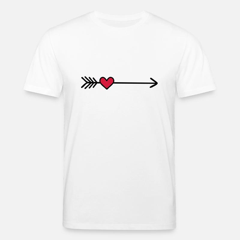 Herz - Stanley/Stella Unisex Bio-T-Shirt CREATOR  - Weiß