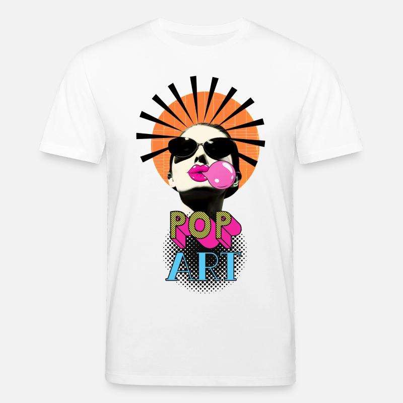 Pop-Art-Frau - Stanley/Stella Unisex Bio-T-Shirt CREATOR  - Weiß