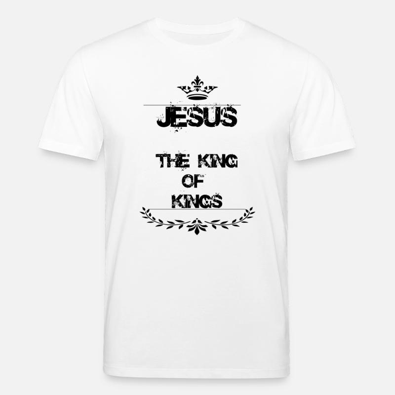 JÉSUS LE ROI DES ROIS - T-shirt bio CREATOR Stanley/Stella Unisexe - blanc