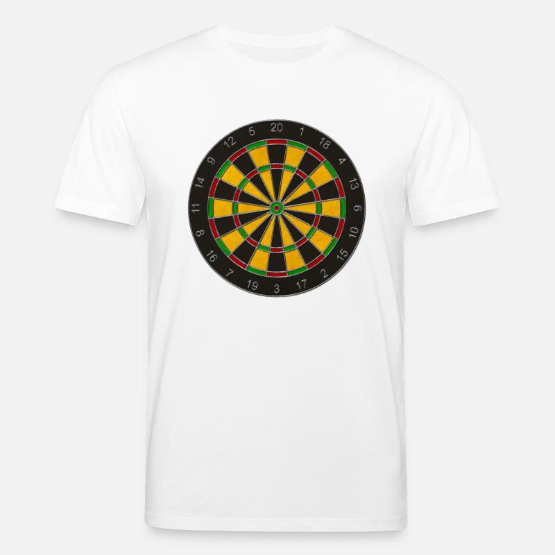 Jeu de fléchettes / cible - T-shirt bio CREATOR Stanley/Stella Unisexe - blanc