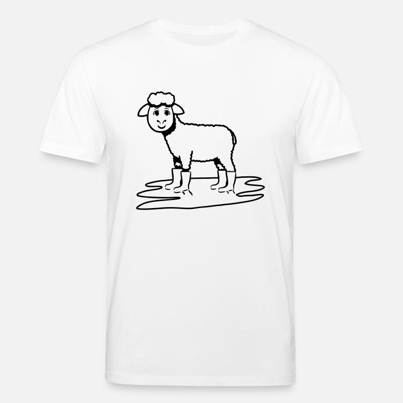 MOUTONS GUMBOOTS - T-shirt bio CREATOR Stanley/Stella Unisexe - blanc