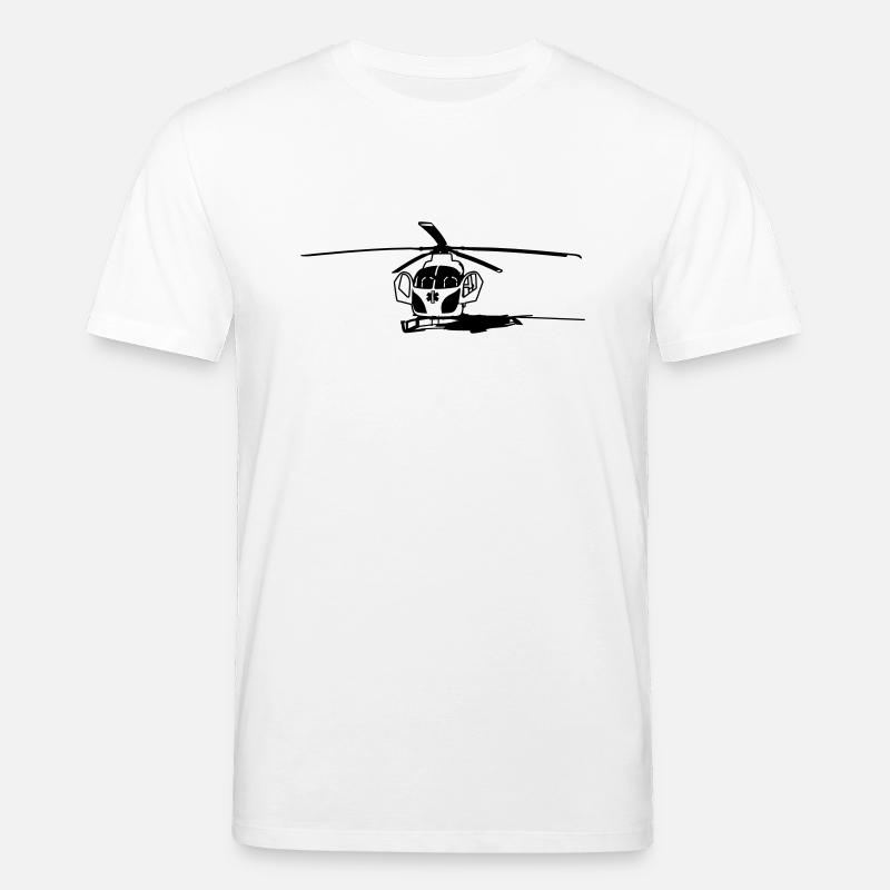 Hélicoptère hélicoptère terrestre - T-shirt bio CREATOR Stanley/Stella Unisexe - blanc