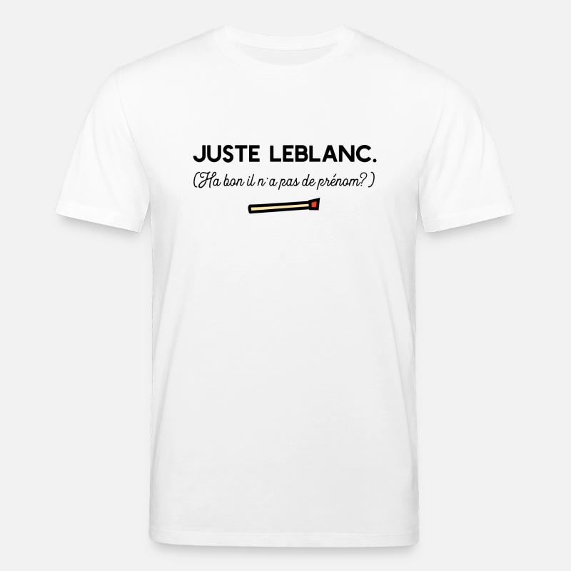 Juste Leblanc t-shirt diner humour - T-shirt bio CREATOR Stanley/Stella Unisexe - blanc