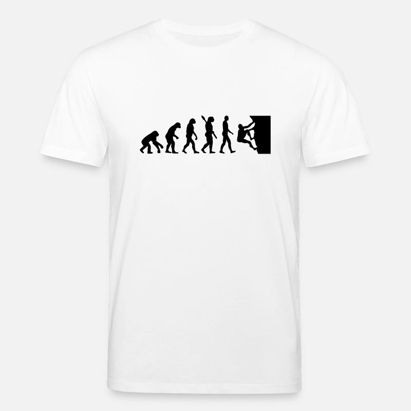 Evolution climbing - Stanley/Stella CREATOR Unisex Organic T-Shirt - white