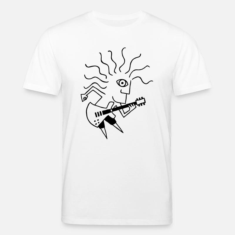 E-Gitarre-Spieler / E-Guitar-Player - Stanley/Stella Unisex Bio-T-Shirt CREATOR  - Weiß