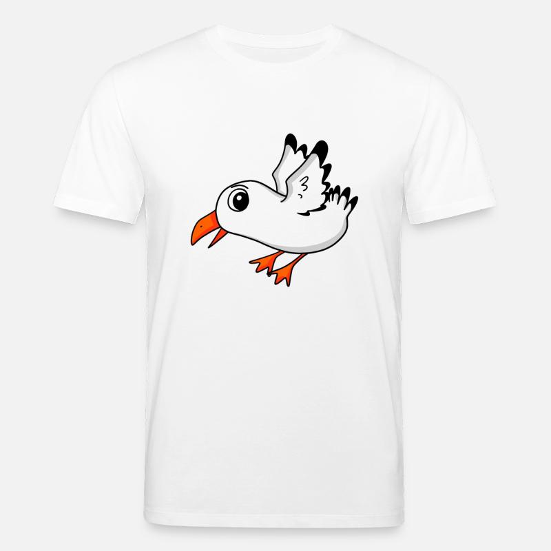 Möwe Vogel - Stanley/Stella Unisex Bio-T-Shirt CREATOR  - Weiß