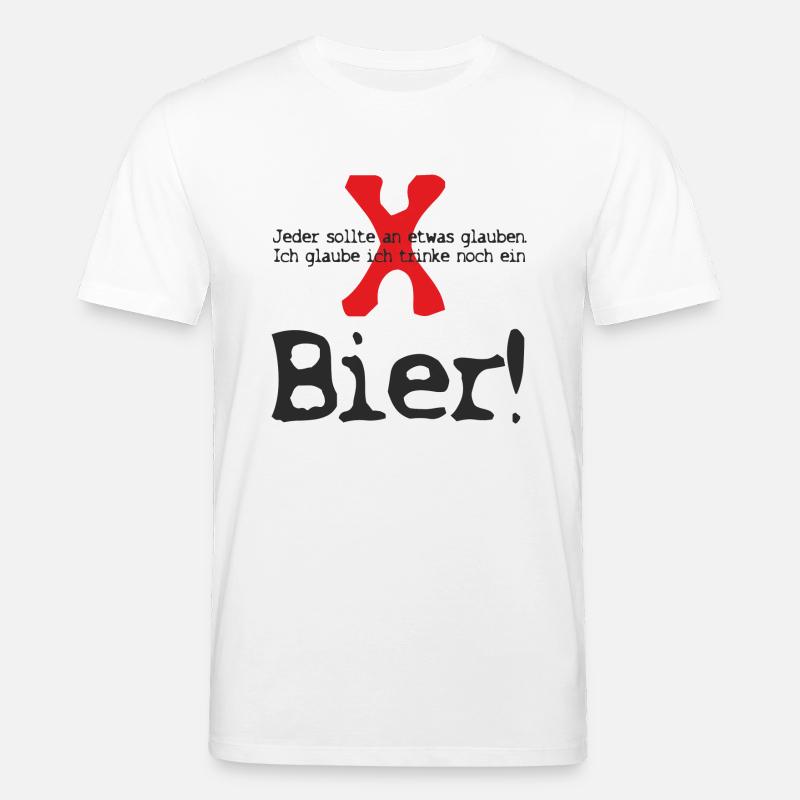 Saufen Kiffen Design 4971 - Stanley/Stella Unisex Bio-T-Shirt CREATOR - Weiß