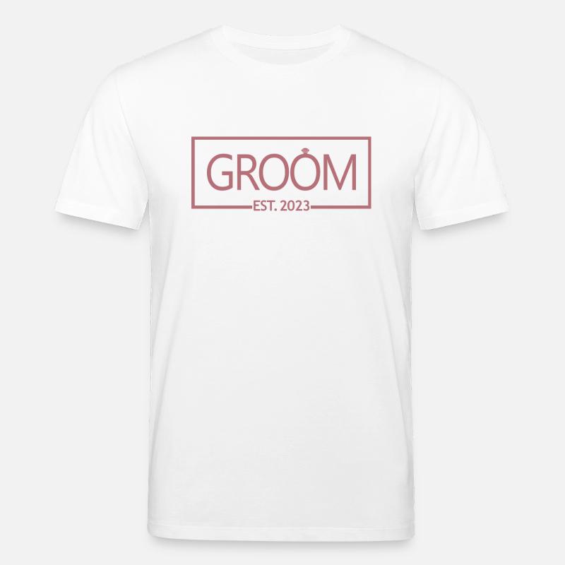 2023 - Ehemann wird Hochzeitsfeier Geschenk - Stanley/Stella Unisex Bio-T-Shirt CREATOR - Weiß