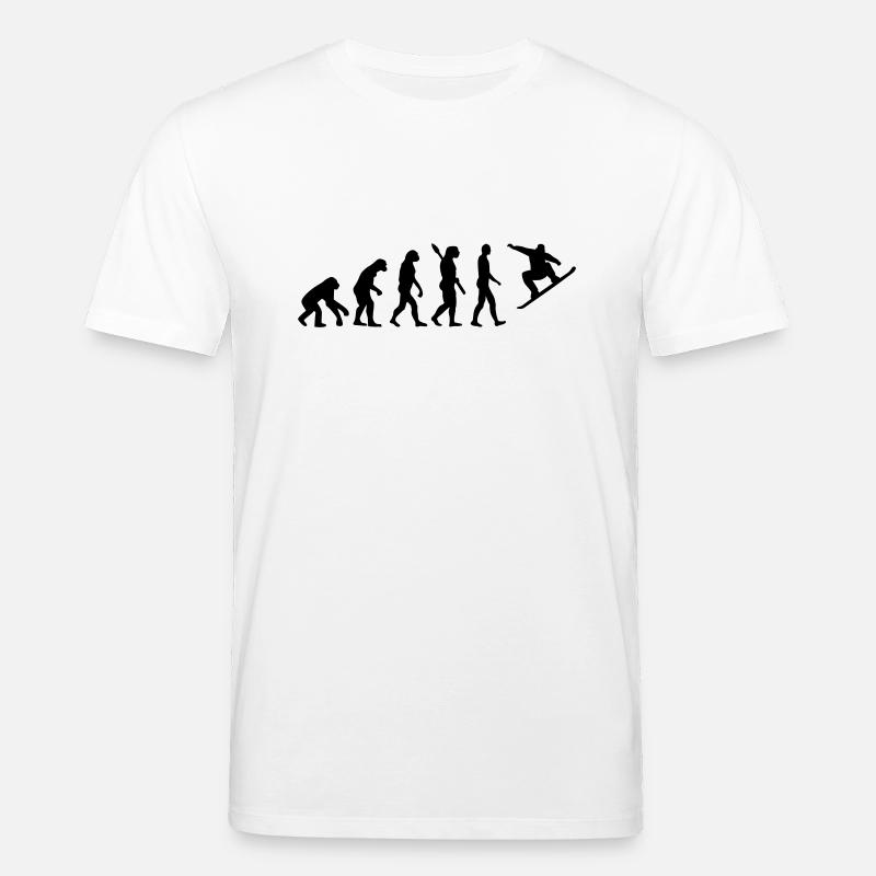 Evolution Snowboard - Stanley/Stella Unisex Bio-T-Shirt CREATOR  - Weiß