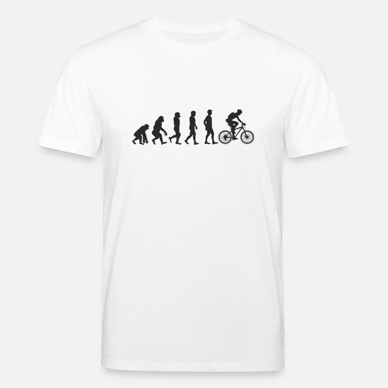 Evolution Bicycle - Stanley/Stella CREATOR Unisex Organic T-Shirt - white