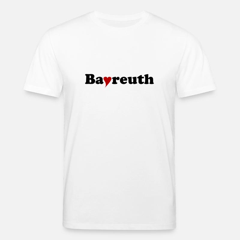 Bayreuth mit Herz - Stanley/Stella Unisex Bio-T-Shirt CREATOR  - Weiß