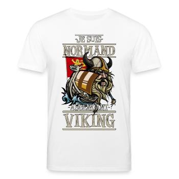 Aufsteigendes Vicking - Stanley/Stella Unisex Bio-T-Shirt CREATOR  - Weiß - Vorne - Alina (178cm) & Michal (187cm)