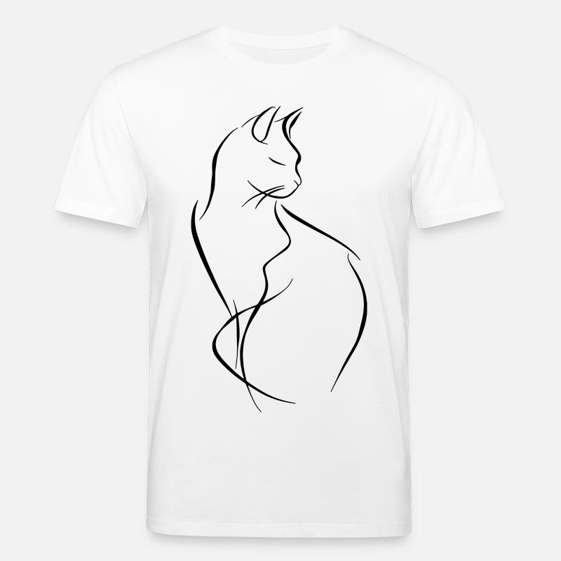 Dessin de chat - T-shirt bio CREATOR Stanley/Stella Unisexe - blanc
