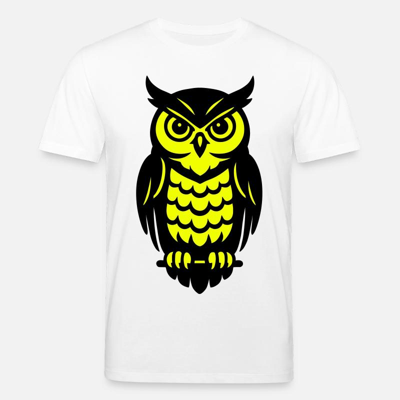 Pop Art Eulen Design - Stanley/Stella Unisex Bio-T-Shirt CREATOR  - Weiß