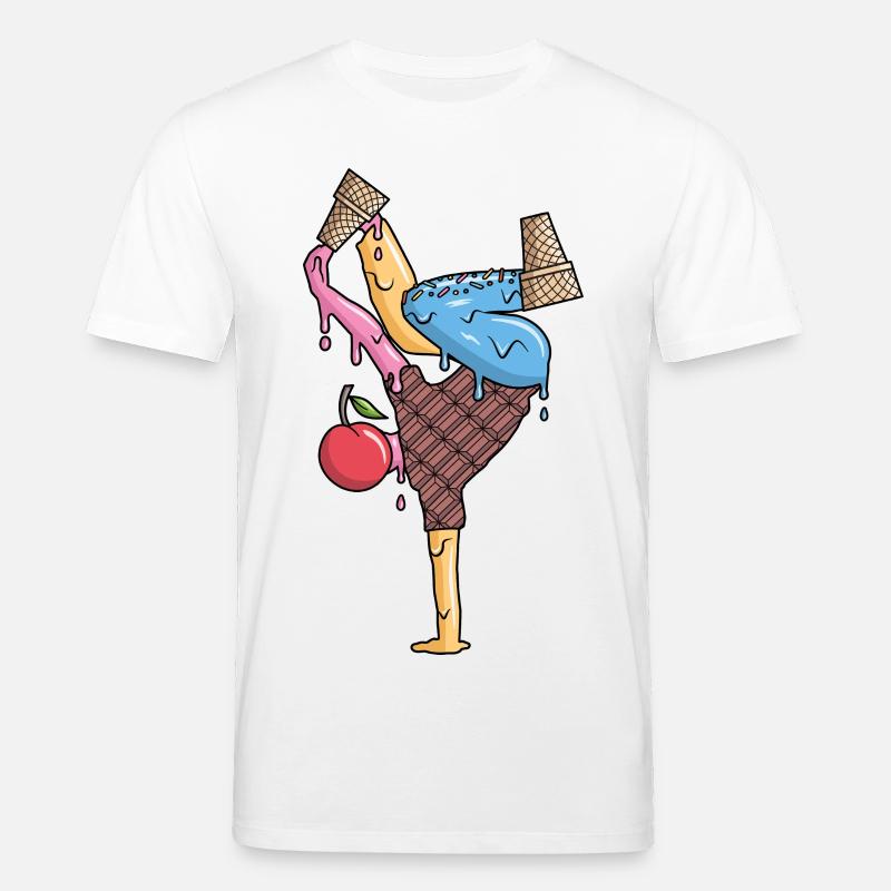 Breakdance Eiscreme Tanz Breakdancer Breakdancing - Stanley/Stella Unisex Bio-T-Shirt CREATOR  - Weiß