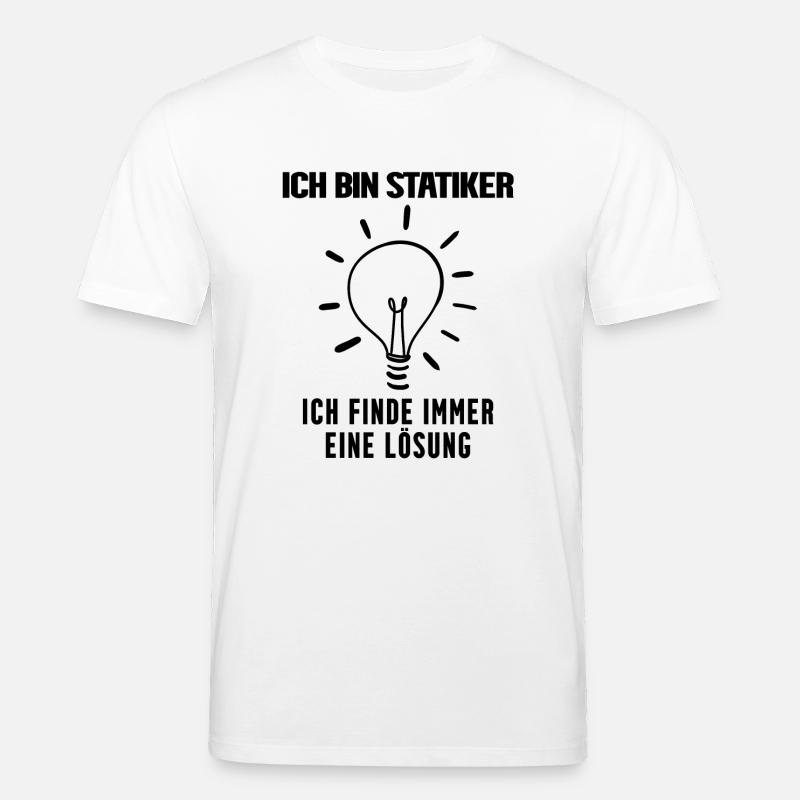 Statiker Beruf Ausbildung - Stanley/Stella Unisex Bio-T-Shirt CREATOR  - Weiß
