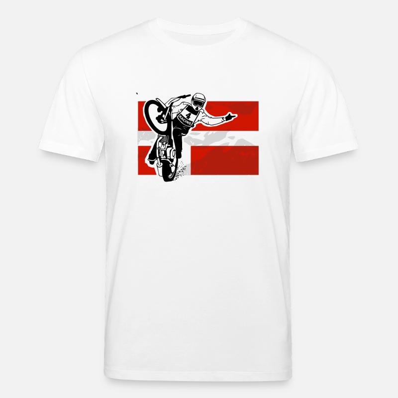 Speedway - Denmark Flag - Stanley/Stella Unisex Bio-T-Shirt CREATOR  - Weiß