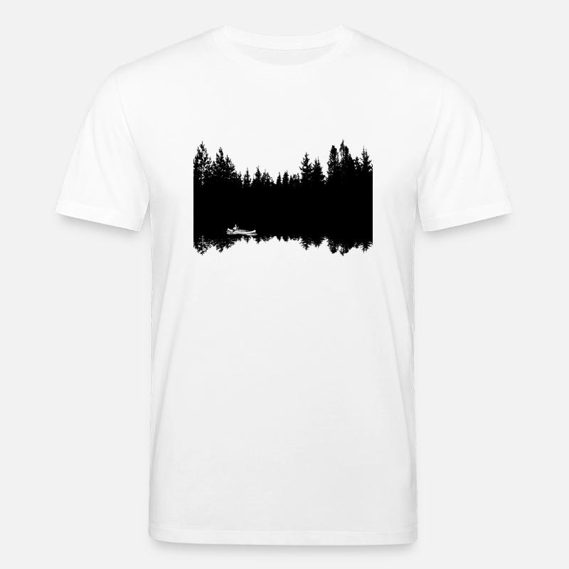 Forêt de canoës - T-shirt bio CREATOR Stanley/Stella Unisexe - blanc
