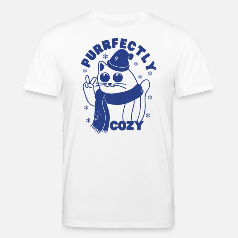 Schnurrend gemütlich - Stanley/Stella Unisex Bio-T-Shirt CREATOR  - Weiß