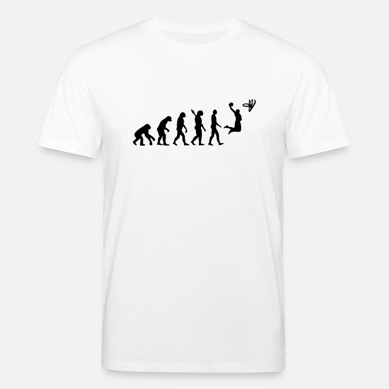 Évolution Basketball - T-shirt bio CREATOR Stanley/Stella Unisexe - blanc