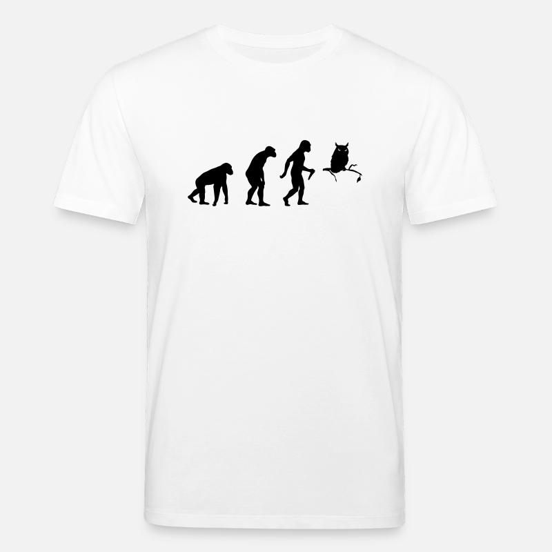 Owl Evolution - Stanley/Stella Unisex Bio-T-Shirt CREATOR  - Weiß