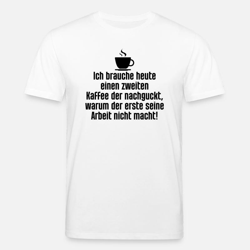 Kaffee schwartz - Stanley/Stella Unisex Bio-T-Shirt CREATOR  - Weiß