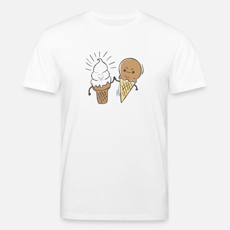 Beste Freunde - Eis - Stanley/Stella Unisex Bio-T-Shirt CREATOR  - Weiß
