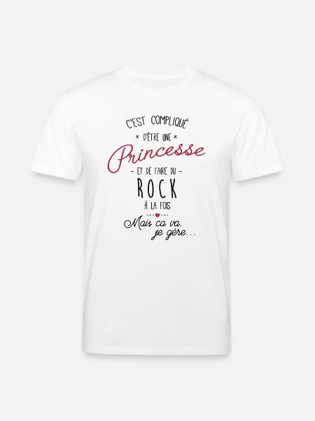princesse et Rock - T-shirt bio CREATOR Stanley/Stella Unisexe - blanc