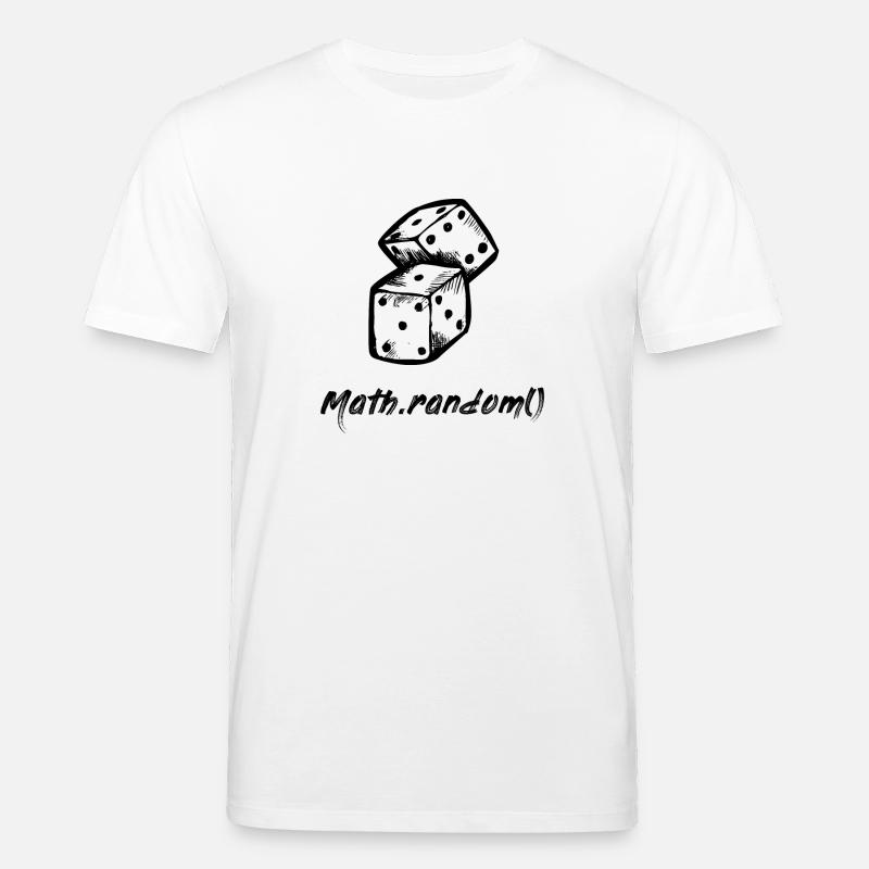 Math.random () #BLACK - Stanley/Stella CREATOR Unisex Organic T-Shirt - white