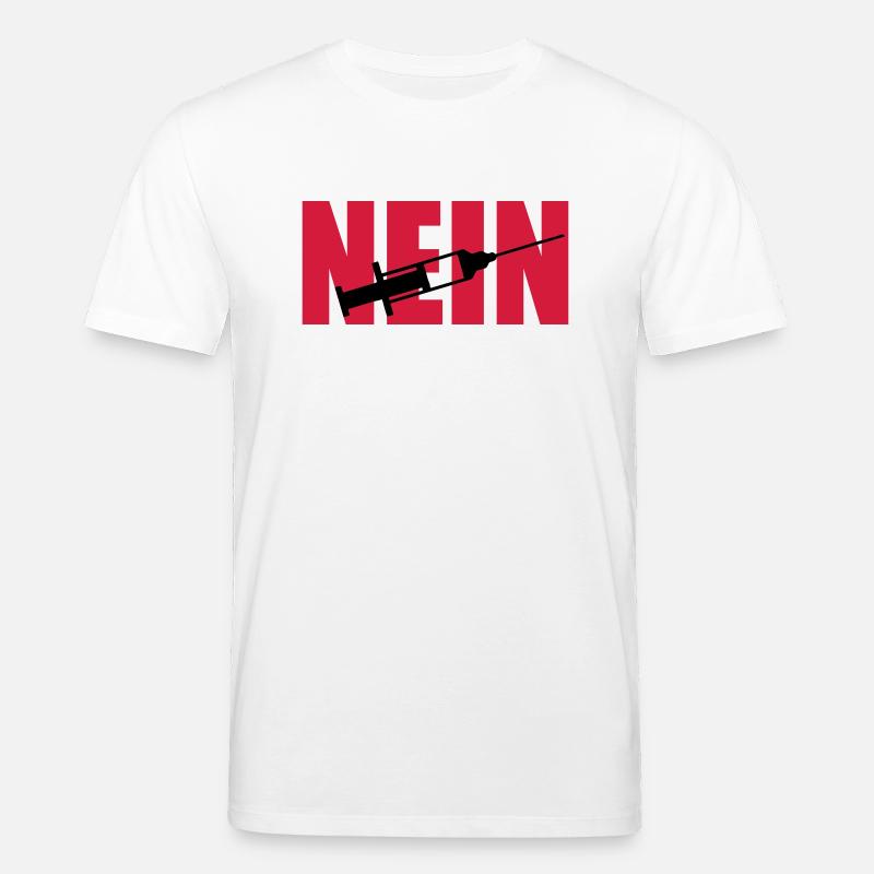 Nein Spritze - Stanley/Stella Unisex Bio-T-Shirt CREATOR  - Weiß
