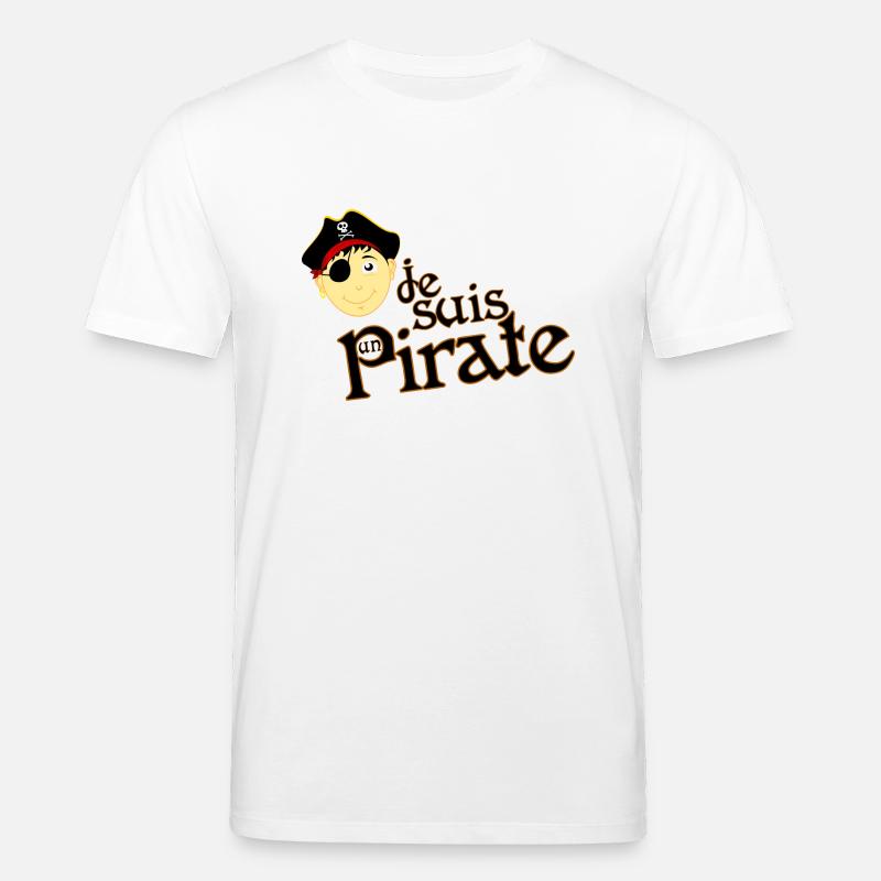 Je suis un pirate - Stanley/Stella Unisex Bio-T-Shirt CREATOR - Weiß