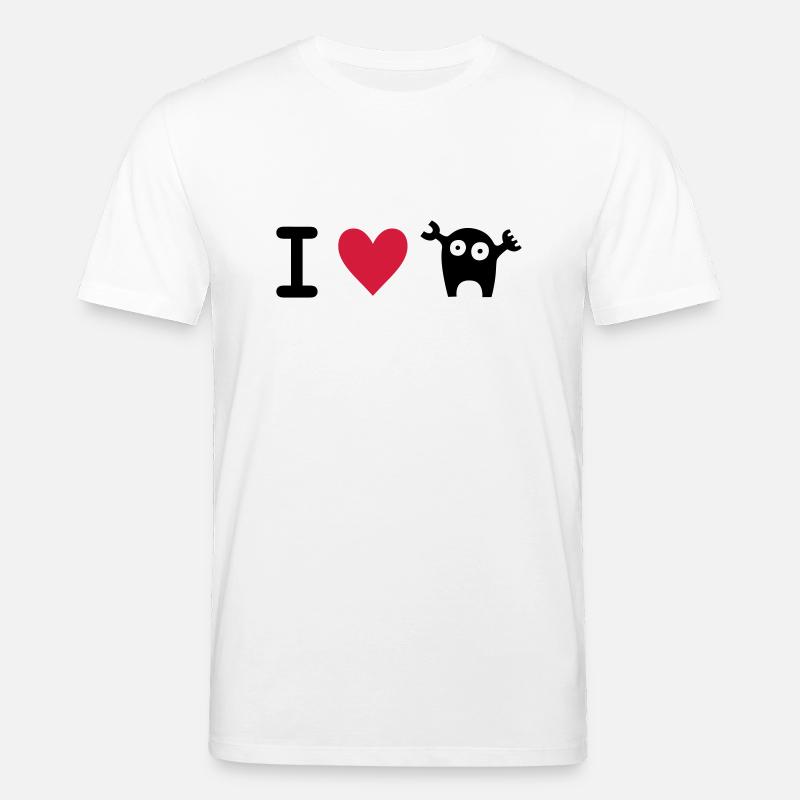 i-love-monster-strampler - Stanley/Stella Unisex Bio-T-Shirt CREATOR  - Weiß