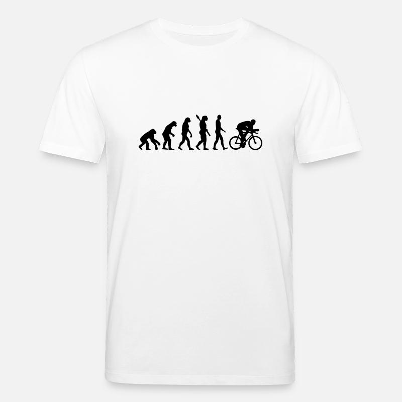 Évolution Bicyclette vélo - T-shirt bio CREATOR Stanley/Stella Unisexe - blanc