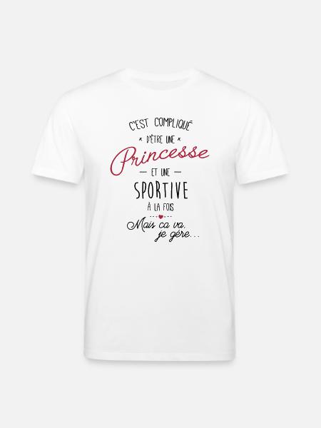 Princesse et sportive - T-shirt bio CREATOR Stanley/Stella Unisexe - blanc