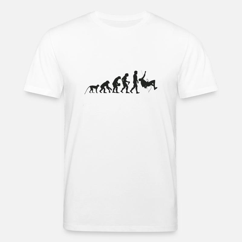 Evolution de l’escalade - T-shirt bio CREATOR Stanley/Stella Unisexe - blanc