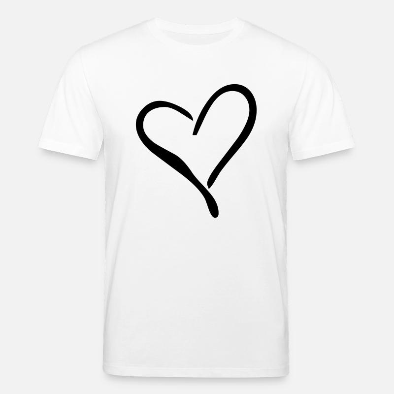 heart - Stanley/Stella Unisex Bio-T-Shirt CREATOR  - Weiß