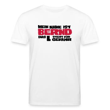 bernd - Stanley/Stella Unisex Bio-T-Shirt CREATOR  - Weiß - Vorne - Alina (178cm) & Michal (187cm)