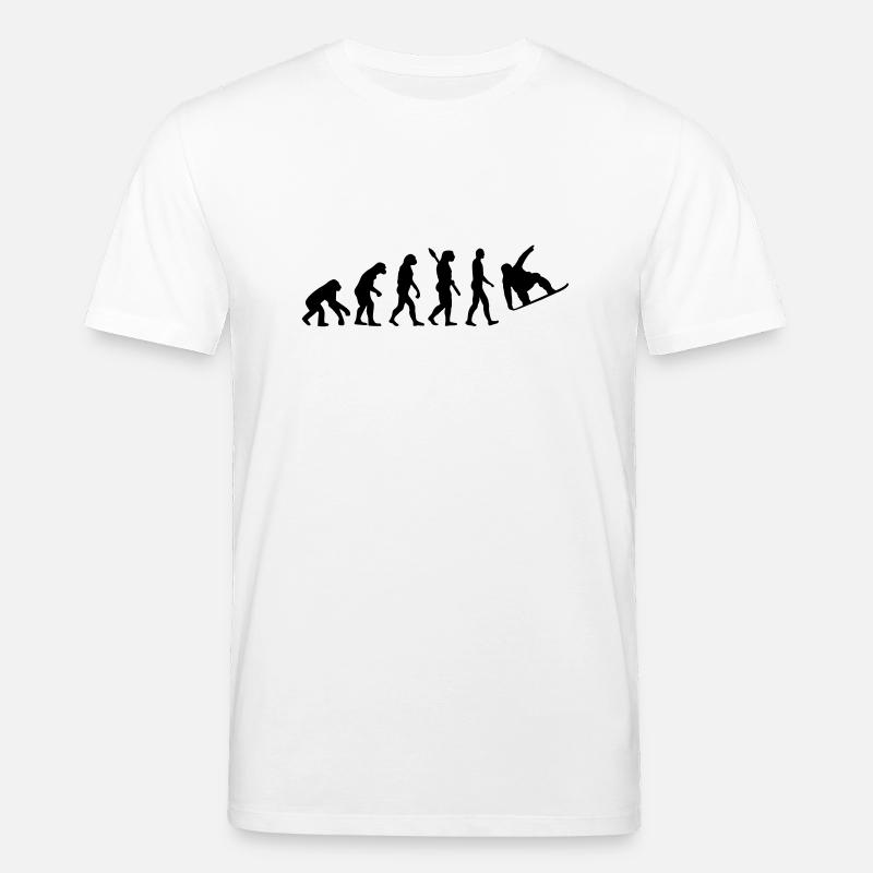 Evolution Snowboard - Stanley/Stella CREATOR Unisex Organic T-Shirt - white