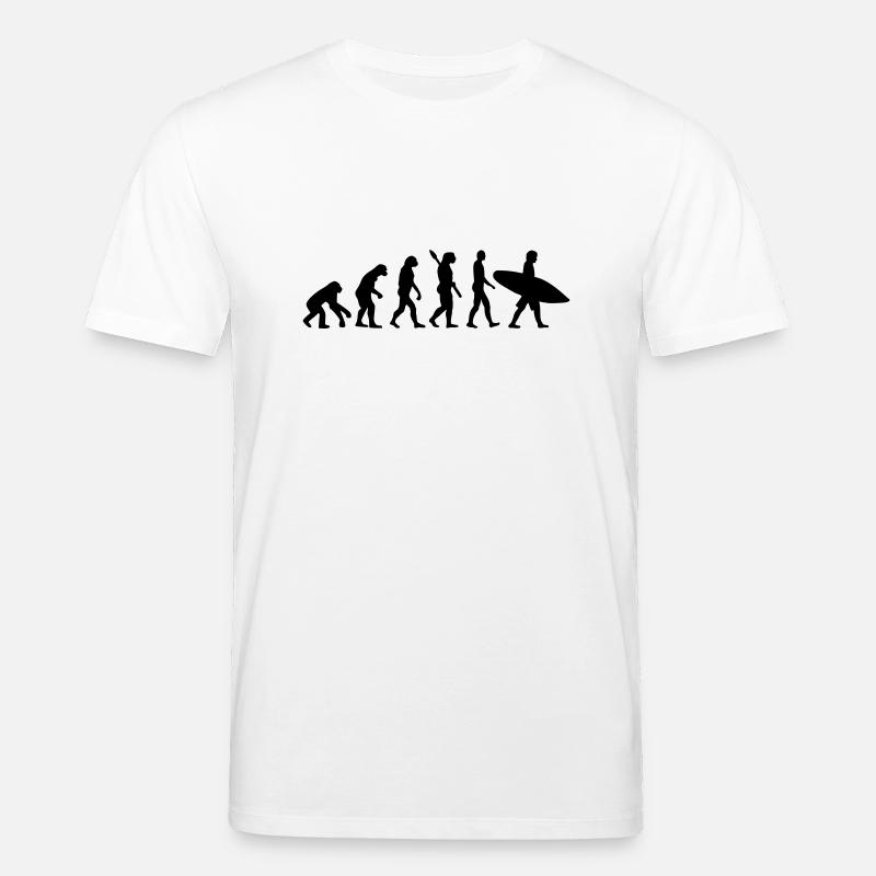 Evolution surfing - Stanley/Stella CREATOR Unisex Organic T-Shirt - white