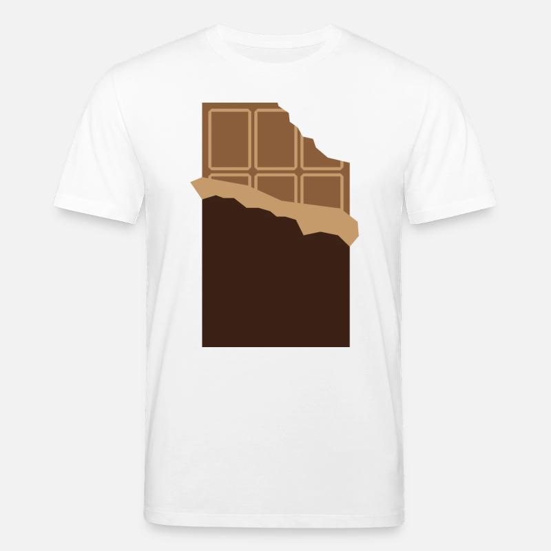 Une barre de chocolat - T-shirt bio CREATOR Stanley/Stella Unisexe - blanc