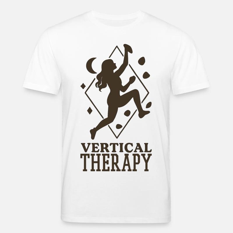 Vertical Therapy: Bouldering & Climbing Boho Design - Stanley/Stella CREATOR Unisex Organic T-Shirt - white